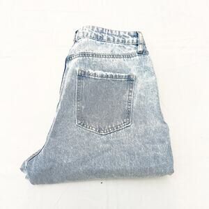 TGLA High Rise Mom Jean Acid Wash Denim Jeans Zip Fly Size 26